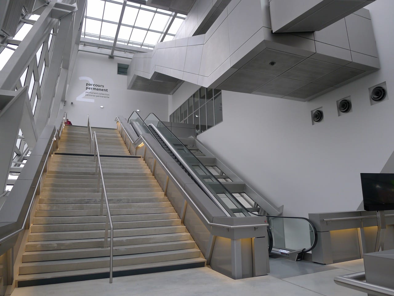 stairs and escalator